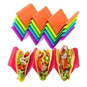 Taco Holder Set 6pc Multicolor Taco Stands BPA Free New in Box